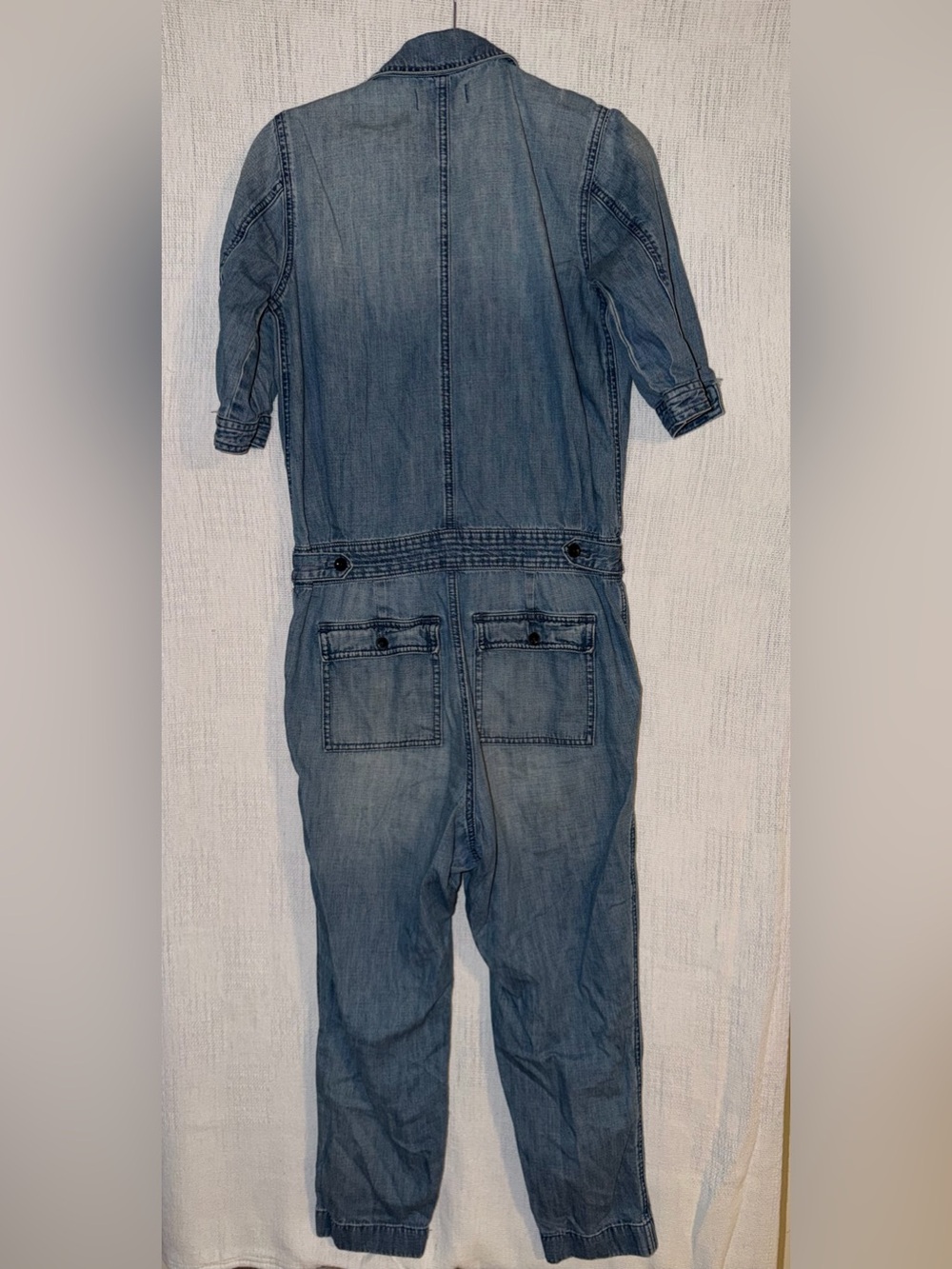 Madewell Light Wash Denim Utility Jumpsuit  - XS - Picture 3 of 10